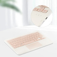 Bluetooth keyboard case with touchpad for Lenovo Tab K11 Plus - pink