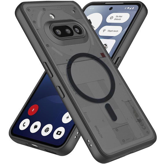Case for Nothing Phone 3A, for MagSafe, ERBORD Matt Case, black
