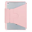 Keyboard case for iPad 11" 2025 A16 (11 gen.) / iPad 10.9" 2022 (10 gen.), Rotary 360° Leather, pink rose gold