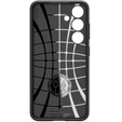 Spigen case for Samsung Galaxy S24, Liquid Air, black + 9H Tempered Glass