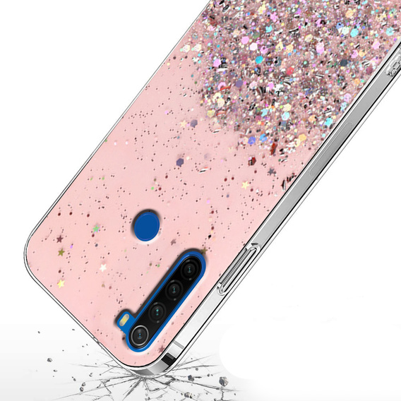 Case for Xiaomi Redmi Note 8T, Glittery, pink