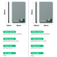 Blavec Power Bank 10000mAh BJ-03 Slim 13.5mm - Type C - 22.5W, MagSafe 3in1 - grey
