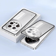 Case for Xiaomi 14 Ultra, Magnetic Dual Glass, silver