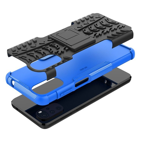 Case for Motorola Moto G22, Tire Armor, blue