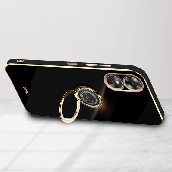 Case for Oppo A17, Electro Ring, black