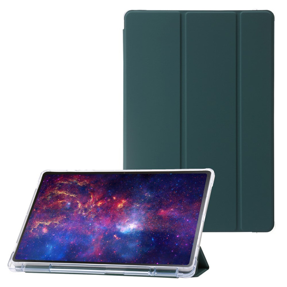 Case for Samsung Galaxy Tab S9 Ultra, Smartcase Hybrid, with stylus space, dark green