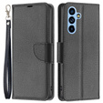 Flip case for Samsung Galaxy A54 5G, Wallet Litchi Magnet, black