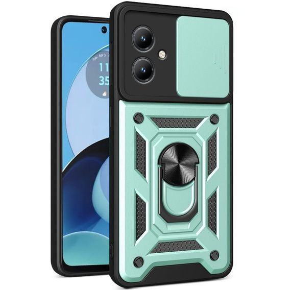 Case for Motorola Moto G14, CamShield Slide, green