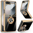 Case for Samsung Galaxy Z Flip7 FE / Z Flip6, Electro Ring, black