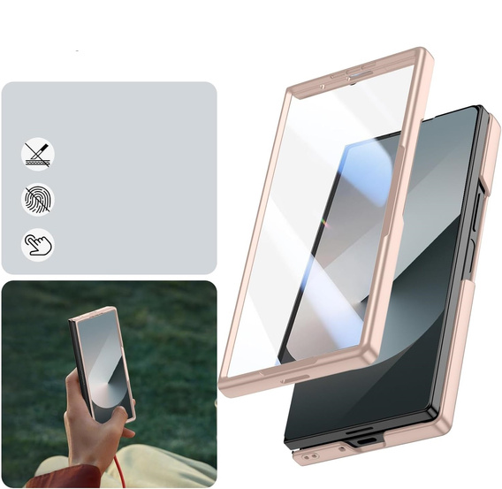 Glass case with full 360° protection for Samsung Galaxy Z Fold7 5G
