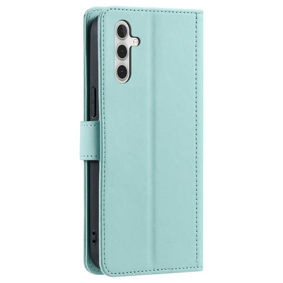 Flip case for Samsung Galaxy S25 FE, Rhombus Crossbody Leather, green