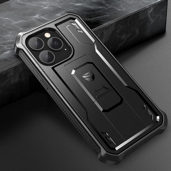 Armored case for iPhone 13 Pro, Dexnor Full Body, black