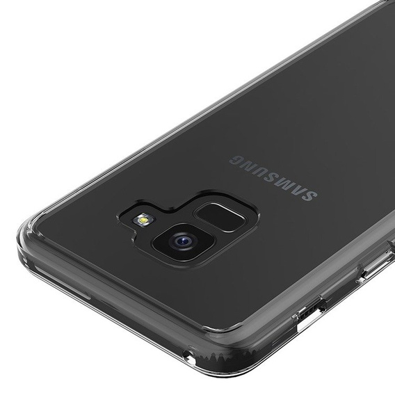 Case for Samsung Galaxy A8 2018, Fusion Hybrid, transparent