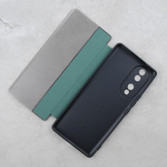 Flap case for Honor 70 5G, Side View, green