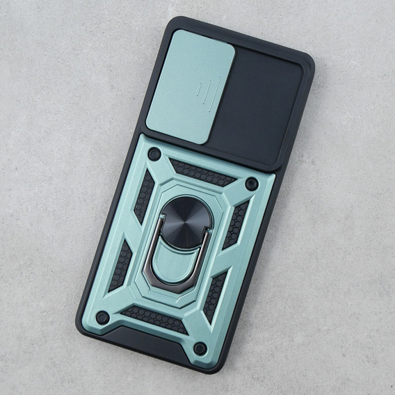 Case for Oppo Reno 10 / 10 Pro, CamShield Slide, green