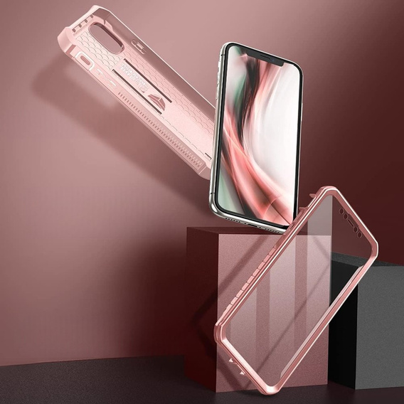 Armored case for iPhone 11, Dexnor Full Body, pink rose gold