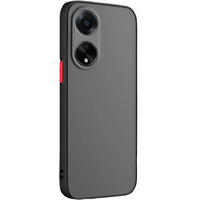 Case for Oppo A18 4G / A38 4G, Fusion Hybrid, with camera protection, matt / black