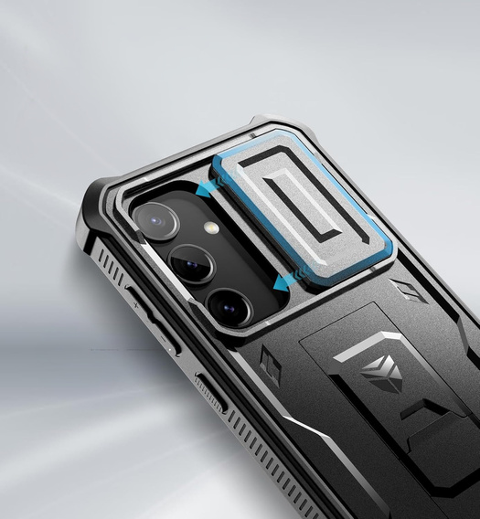 Armored case for Samsung Galaxy S24, Dexnor Full Body (Two Frames), black