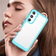 Case for Samsung Galaxy A55 5G, Fusion Hybrid, transparent / blue