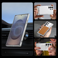 Magnetic Case for Samsung Galaxy S25 Ultra, for MagSafe, silver