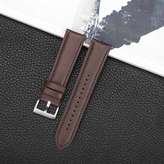 Leather Belt for Samsung Galaxy Watch 42mm - Coffee