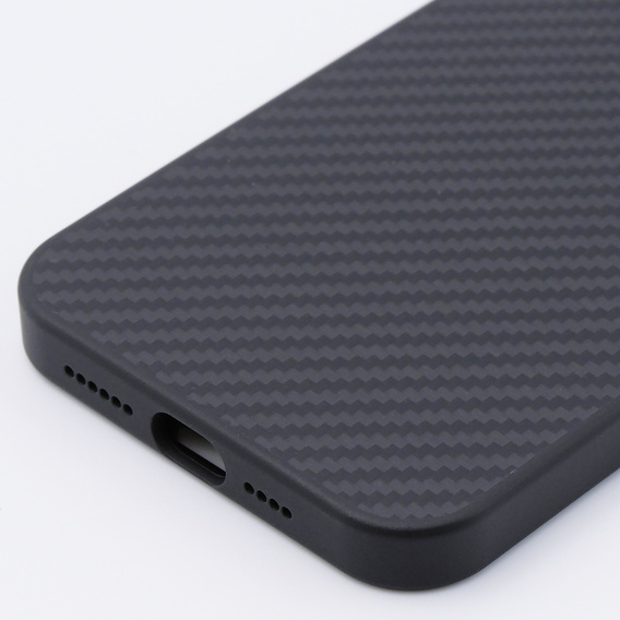 Case for iPhone 15 Pro Max, Aramid Fiber Cover, black