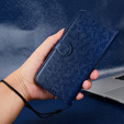 Flip case for Oppo A5 Pro 5G, Wallet Rhombus, blue