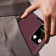 Flip case for Samsung Galaxy S25+ Plus, Smart View Wallet, maroon