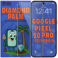 Diamond Palm Tempered Glass for Google Pixel 10 Pro / 10 / 9 Pro / 9