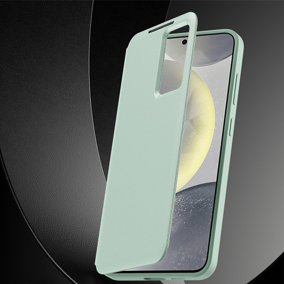 Smart View Wallet flip case for Samsung Galaxy S26, green