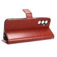 Flip case for Samsung Galaxy M34, Crazy Horse Wallet, brown