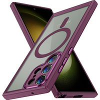 Case for Samsung Galaxy S23 Ultra, ERBORD Impact Guard, MagSafe, maroon