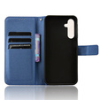 Flip case for Samsung Galaxy M55 5G, Wallet Smart Magnet, blue
