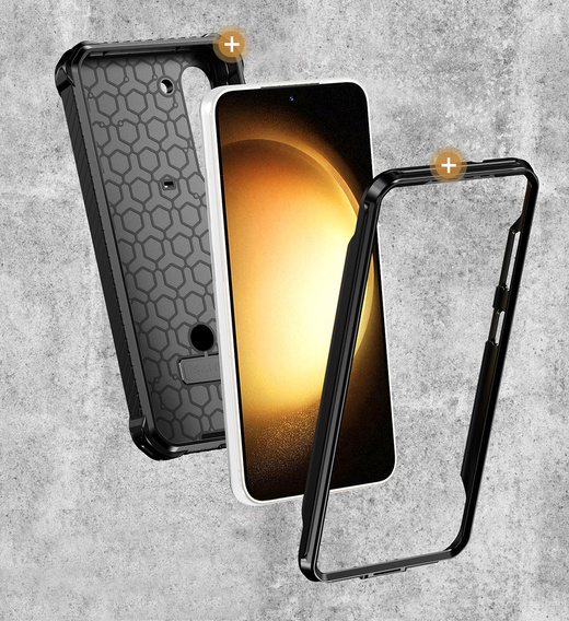 Case for Samsung Galaxy S23 Plus, Heavy Duty Ring Belt Clip, black