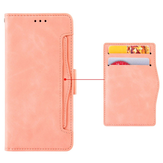 Flip case for Xiaomi Redmi 13C / Poco C65, Card Slot, pink
