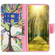 Flip case for Xiaomi 13 Lite, Wallet, tree of life, white