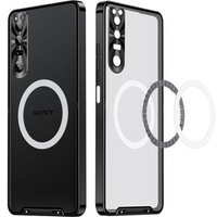 Camera Protection Case for Sony Xperia 1 V, CamShield MagSafe, transparent / black