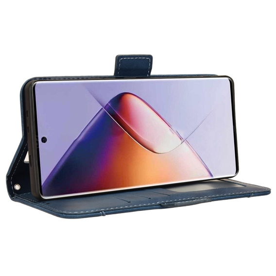 Flip case for Infinix Note 40 Pro Plus, Card Slot, dark blue