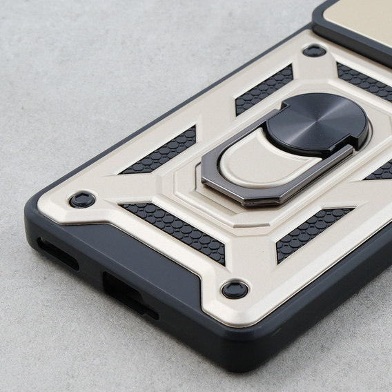 Case for Oppo Reno 10 / 10 Pro, CamShield Slide, gold