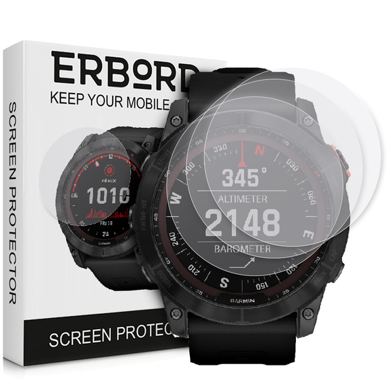 3x ERBORD hydrogel film for Garmin Fenix 7X
