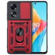 Case for Oppo A58 4G, CamShield Slide, red