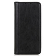 Flip case for Honor 200 Pro 5G, Split Leather, black