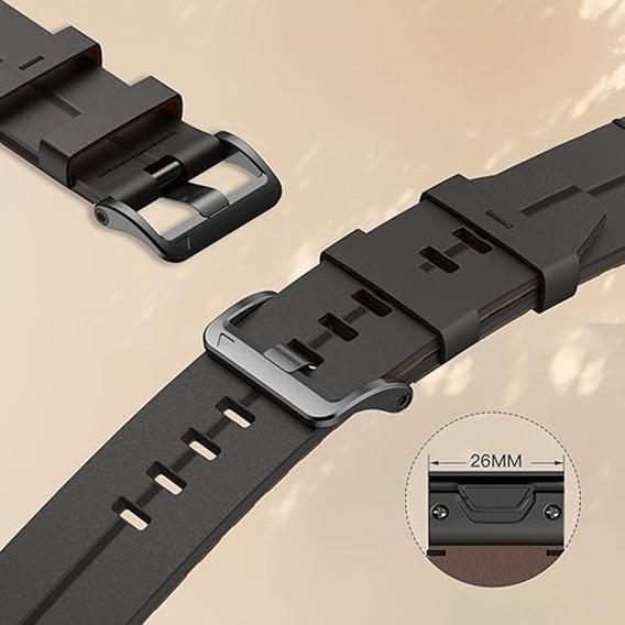 Quickfit Leather Strap for Garmin Fenix 5X/6X/6X PRO/7X watches.
