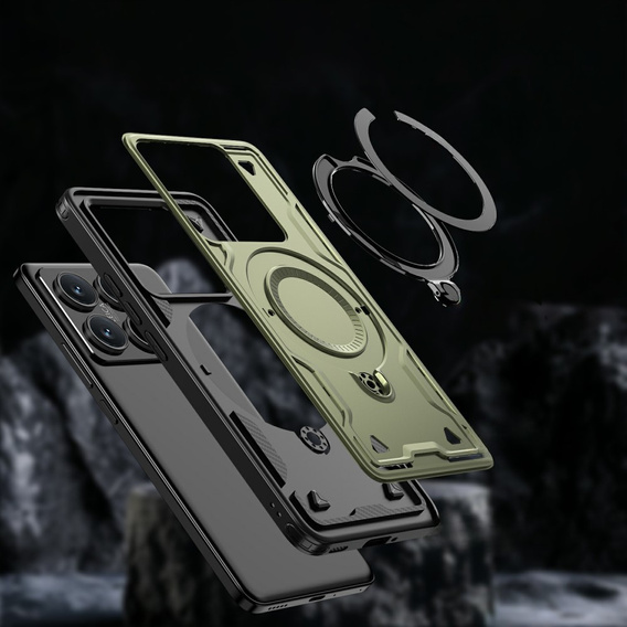 Case for Xiaomi 14T, Military MagSafe, green