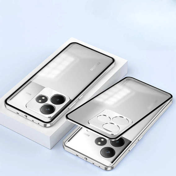 Case for Realme GT 6 / 6T, Frame Case, silver
