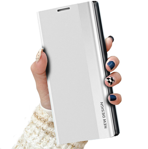 Flip case for Xiaomi Poco X5 Pro 5G / Redmi Note 12 Pro, Side Magnetic, silver