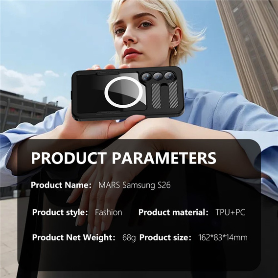 REDPEPPER waterproof case for Samsung Galaxy S26, black