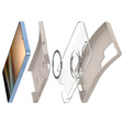 Spigen Case for Samsung Galaxy S25 Ultra, Silicone Fit Mag, gray + Tempered Glass