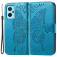 Flip case for Realme 9i / Oppo A96, Butterfly, blue