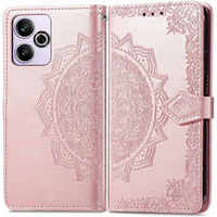 Flip case for Xiaomi Redmi 13, Mandala, pink